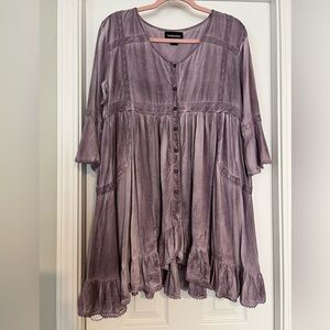 Fashion Fuse Purple Boho Dress